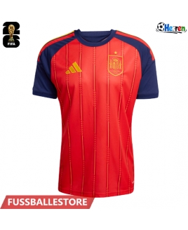 Günstige Spanien Heimtrikot WM 2026 Kurzarm